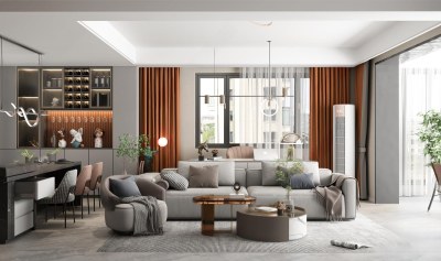 现代客餐厅3D模型下载